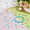 100Pcs 4 Colors Dyed Synthetic Coral Beads CORA-NB0001-04B-4