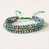 Bohemian Style Glass Beaded Braided Bead Bracelets IT8808-7-1