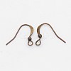 Brass French Earring Hooks X-KK-Q365-RC-NF-1