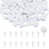 CHGCRAFT 100Pcs Plastic Golf Tees AJEW-CA0003-40-1