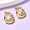 Teardrop 201 Stainless Steel Stud Earrings EJEW-Z151-03G-1