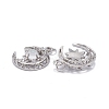 Brass Micro Pave Clear Cubic Zirconia Glass Pendants LS-ZIRC-C024-06P-03-3