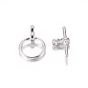 Tibetan Style Toggle Clasps TIBE-AB2035Y-S-NF-1