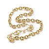 304 Stainless Steel Cable Chain Necklaces NJEW-U031-12G-3