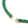 Braided Cotton Cord Bracelet Making MAK-L043-02G-12-2
