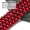 Eco-Friendly Glass Pearl Beads Strands X-HY-A008-14mm-RB084-3