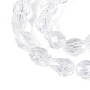 Transparent Teardrop Glass Beads Strands GLAA-T025-79B-01-3