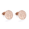 Ion Plating(IP) 304 Stainless Steel Stud Earring Findings STAS-M228-U01-03RG-1