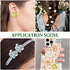24Pcs 3 Colors AB Color Transparent Epoxy Resin & ABS Pearl Decoden Cabochons CRES-TA0001-45-8