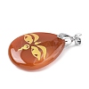 Natural Mixed Gemstone Pendants G-F786-09O-3
