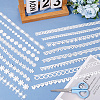 24 Yards 8 Styles Milk Fiber Lace Trim Ribbon OCOR-CY0001-09B-3