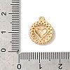 Brass Micro Pave Clear Cubic Zirconia Pendants KK-M294-13G-3