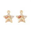 Brass Micro Pave Cubic Zirconia Pendants KK-L261-16G-01-1