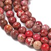Dyed Natural Imperial Jasper Round Bead Strands G-M274-01-8mm-5