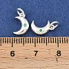 925 Sterling Silver Pave Green Cubic Zirconia Charms STER-A049-08E-S-3