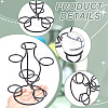 7-Slot Iron Easter Egg Display Stands ODIS-WH0058-21B-EB-5