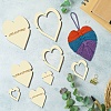 12Pcs 12 Style Wood Hoop Rings Macrame for DIY Craft Making DIY-WH0545-004-5