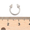 Stainless Steel Nose Septum Rings LS-AJEW-TAC0017-01P-3