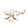 304 Stainless Steel Enamel Pendants STAS-A092-02B-G-2