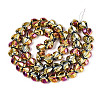 Electroplate Transparent Glass Beads Strands EGLA-B012-AB15-2