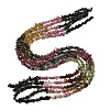 Natural Multicolor Tourmaline Chip Bead Strands G-M298-15-6