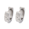 304 Stainless Steel Polishing effect Hoop Earrings EJEW-M001-14P-2
