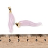 Handmade Lampwork with Brass Pendants KK-Q095-02B-M-4