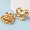 304 Stainless Steel Rhinestone Stud Earrings EJEW-K311-02G-3