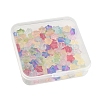 120Pcs 9 Colors Transparent Spray Painted Glass Beads GLAA-FS0002-13-6