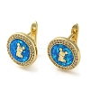 Rack Plating Brass Micro Pave Cubic Zirconia Hoop Earrings EJEW-P277-06B-G-1