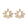 304 Stainless Steel Pendants STAS-E186-01G-1