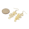 Natural Yellow Quartz Chips Dangle Earrings EJEW-JE05266-07-2
