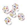 Transparent Glass Enamel Beads Strands LAMP-A001-B01-3