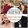 Alloy Enamel Flower with Yin Yang Charm Locking Stitch Markers HJEW-PH01723-6