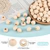 Natural Unfinished Wood Beads WOOD-PA0001-16B-2