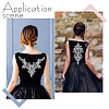 2Pcs 2 Style Polyester Computerized Embroidery Collar Trim AJEW-BC0007-06-6
