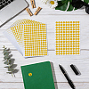 240Pcs Flat Round PVC Handwritten Blank Stickers DIY-WH50053-11B-4