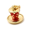 Brass Enamel Charms KK-A268-11G-02-2