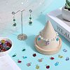 84pcs 14 style Faceted Transparent Glass Charms GLAA-SC0002-05-4