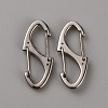 Zinc Alloy Double Snap Hook Spring Keychain Clasps FIND-WH0155-013P-1