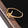 304 Stainless Steel Cuff Rings for Women RJEW-D285-01G-D-5