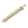 304 Stainless Steel Multi-strand Bracelets for Women LS-BJEW-Q040-04G-2