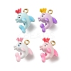 Alloy Enamel Pendants FIND-Z117-09G-2