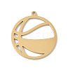 304 Stainless Steel Pendants STAS-F326-05G-1