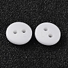 2-Hole Flat Round Resin Sewing Buttons for Costume Design BUTT-E119-34L-19-2