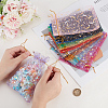 72Pcs 12 Colors Gold Stamping Moon & Star Organza Drawstring Gift Storage Bags OP-BBC0001-02B-3