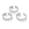Tarnish Resistant 304 Stainless Steel Finger Rings RJEW-L102-32P-1