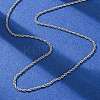 1.5MM 304 Stainless Steel Rope Chain Necklaces NJEW-T016-23P-2