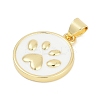 Brass Enamel Pendants KK-G522-45G-03-3