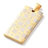 Christmas Ion Plating(IP) 304 Stainless Steel Pendants STAS-Z098-39G-2